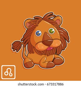 Zodiac Leo Vector Cartoon