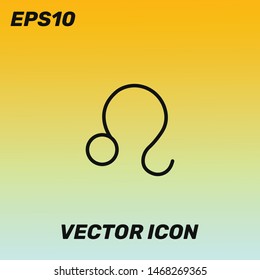 Zodiac leo vector icon illustration. Premium quality.