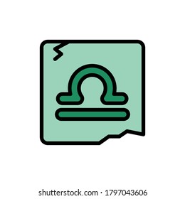 Zodiac Libra icon. Simple color with outline vector elements of esoteric icons for ui and ux, website or mobile application