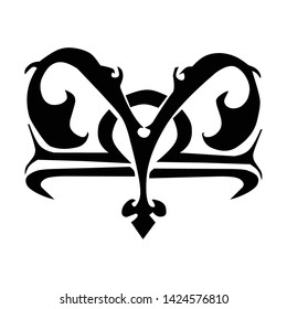 zodiac libra symbol, balance symbol, suitable for creative logos or other designs