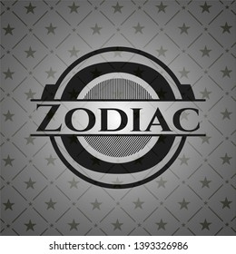 Zodiac realistic dark emblem. Vector Illustration. Detailed.
