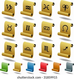 Zodiac Scroll Buttons