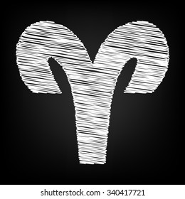 Zodiac sign Aries.