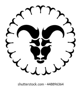 zodiac sign Aries, vector illustration