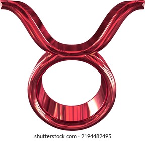 Zodiac sign. Astrological symbol 3d