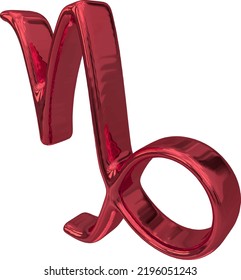 Zodiac sign. Astrological symbol 3d