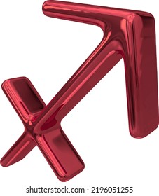 Zodiac sign. Astrological symbol 3d