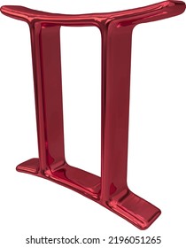 Zodiac sign. Astrological symbol 3d