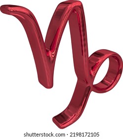 Zodiac sign. Astrological symbol 3d