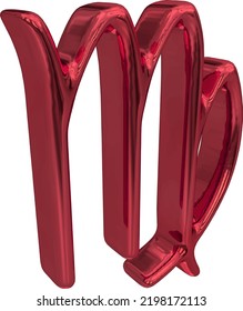 Zodiac sign. Astrological symbol 3d