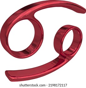 Zodiac sign. Astrological symbol 3d