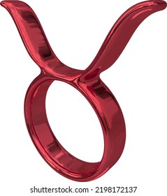 Zodiac sign. Astrological symbol 3d