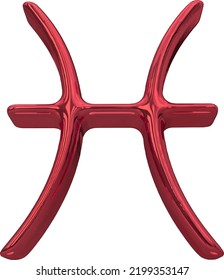 Zodiac sign. Astrological symbol 3d