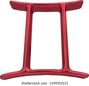 Zodiac sign. Astrological symbol 3d