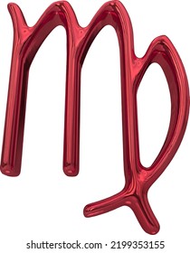 Zodiac sign. Astrological symbol 3d