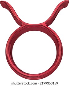 Zodiac sign. Astrological symbol 3d