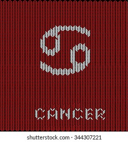 Zodiac sign cancer texture