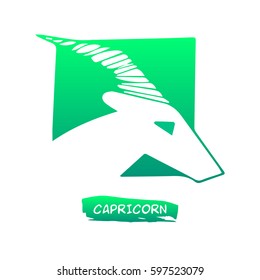 Zodiac sign Capricorn vector