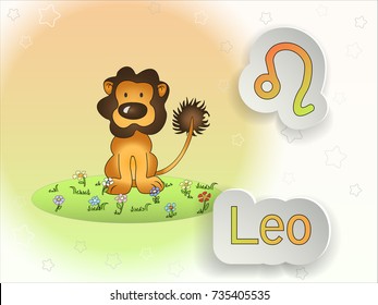 Zodiac sign cartoon vector illustration.Astrological symbol. 