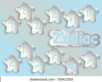 Zodiac sign cartoon vector illustration.Astrological symbol. 