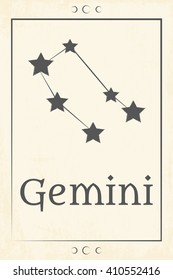 zodiac sign constellations, illustration in vector format