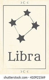 zodiac sign constellations, illustration in vector format