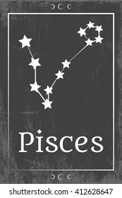 zodiac sign constellations, illustration in vector format