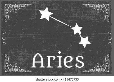 zodiac sign constellations, illustration in vector format