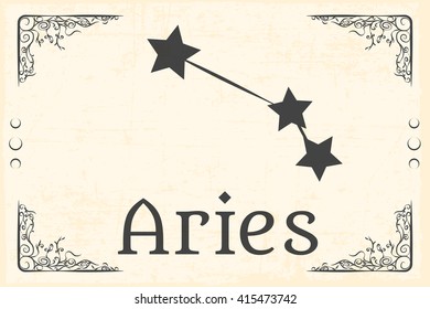 zodiac sign constellations, illustration in vector format