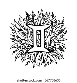 Zodiac sign Gemini.