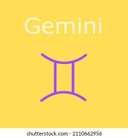 zodiac sign gemini astrology symbol 