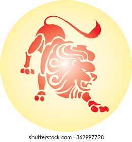 Zodiac sign Leo 
