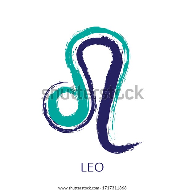 Zodiac Sign Leo Isolated On White Stock Vector (Royalty Free ...