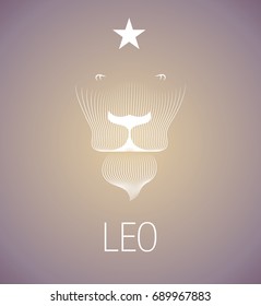 Zodiac Sign. Leo. Vector Illustration