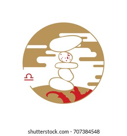 Zodiac sign. Libra.