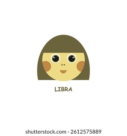zodiac sign libra in the form of a girl