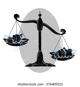 zodiac sign Libra in vector