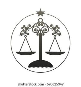 Zodiac Sign. Libra. Vector Illustration