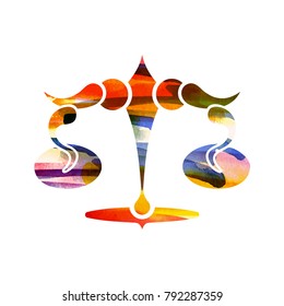 Zodiac sign Libra. vector illustration