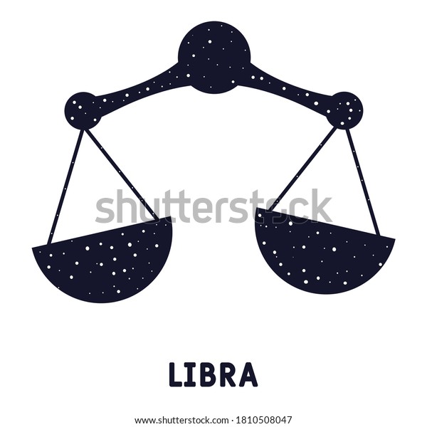 Zodiac Sign Libra Vector Illustration Symbol Stock Vector (Royalty Free ...