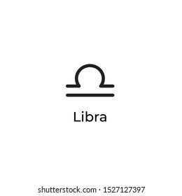 Zodiac sign line icon design. Vector illustration isolated on white background. Astrology.
