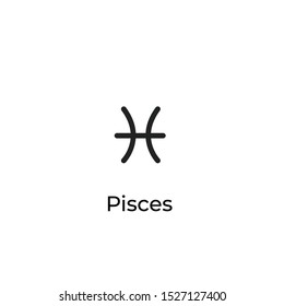 Zodiac sign line icon design. Vector illustration isolated on white background. Astrology.