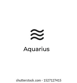Zodiac sign line icon design. Vector illustration isolated on white background. Astrology.