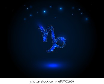 Zodiac sign on the starry sky. Astrological symbol. Zodiac circle on a blue background. Stars. Circle of Life.