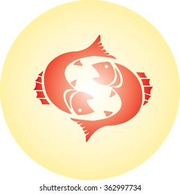 Zodiac sign Pisces 