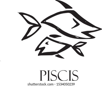 zodiac sign pisces fish handmade