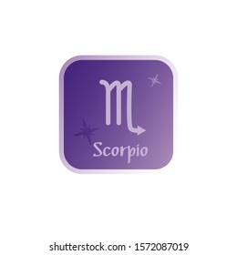 Zodiac sign Scorpio vector illustration