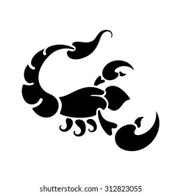 zodiac sign Scorpio, vector illustration