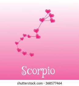Zodiac sign Scorpio vector illustration