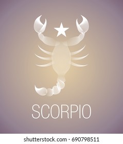 Zodiac Sign. Scorpio. Vector Illustration